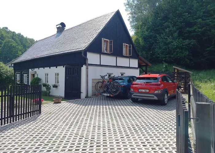 Medová Chaloupka české švýcarsko Prázdninový dům Jetřichovice